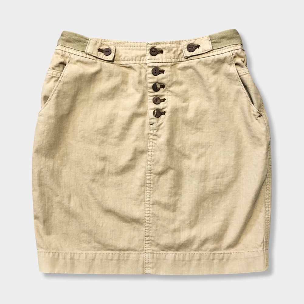 Daughters Of The Liberation Anthropologie Y2K Button Fly Pencil Mini Skirt 6 S